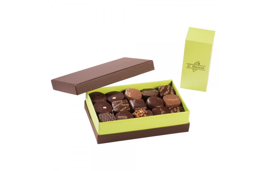 BOITE KRAFT DE CHOCOLATS ASSORTIS – Chocolaterie Bonneau