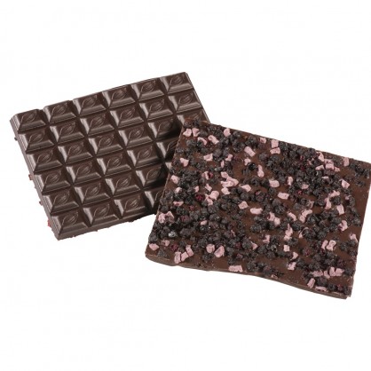 Chocolat Noir Myrtille  par 100 gr