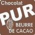Chocolats 100% Noir intérieur ganache boite de 375 grs