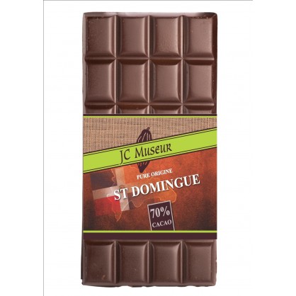 Tablette chocolat noir Pur St Domingue 70% cacao