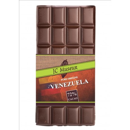 Tablette chocolat noir Pur Vénezuela 72% cacao