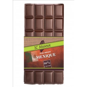 Tablette chocolat noir origine Mexique 66% cacao