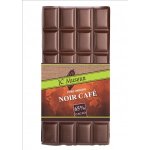 Tablette chocolat noir café 65% cacao