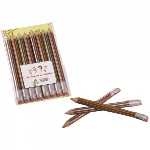 Crayons en Chocolat Lait